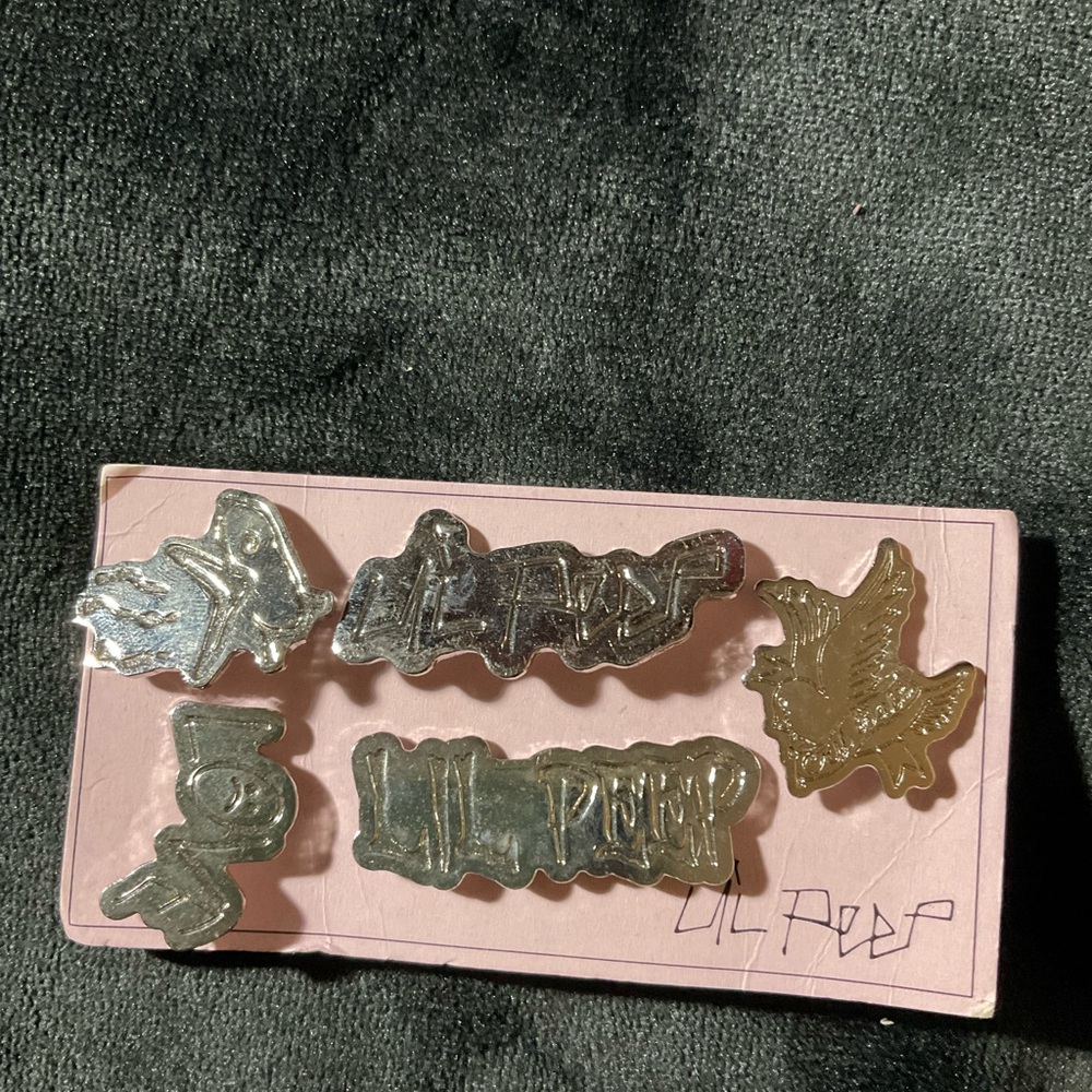 Silver and Gold Brooch Set lil peep